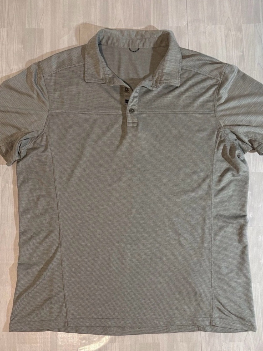 KUHL Engineered Polo Shirt Mens Size Medium Gray Performance Outdoor Hiking